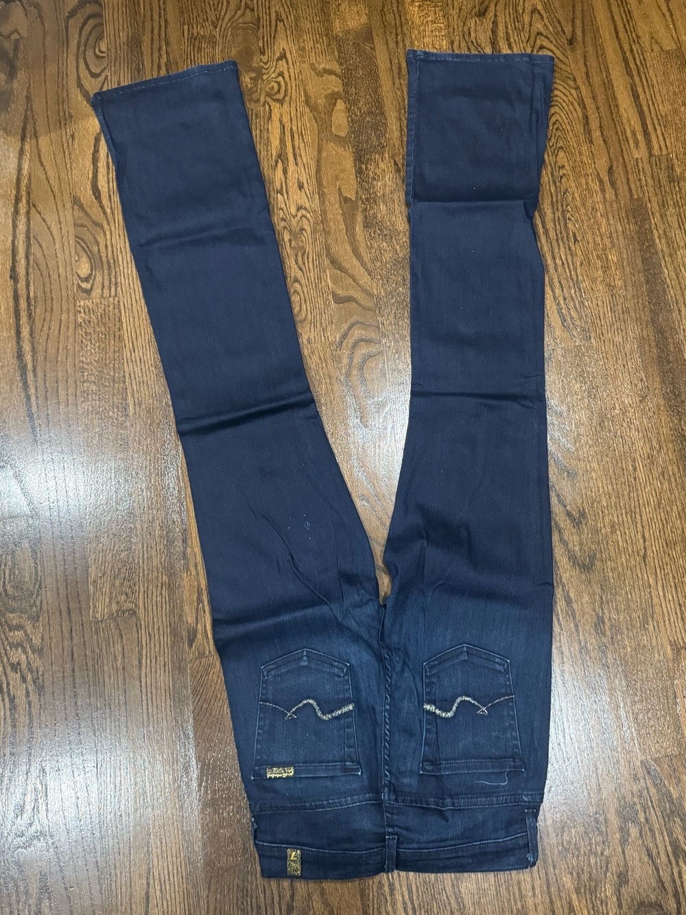 Women’s Seven 7 For All Mankind Mid Rise Bootcut Jeans 26 Denim Dark Wash Blue - Picture 5 of 5